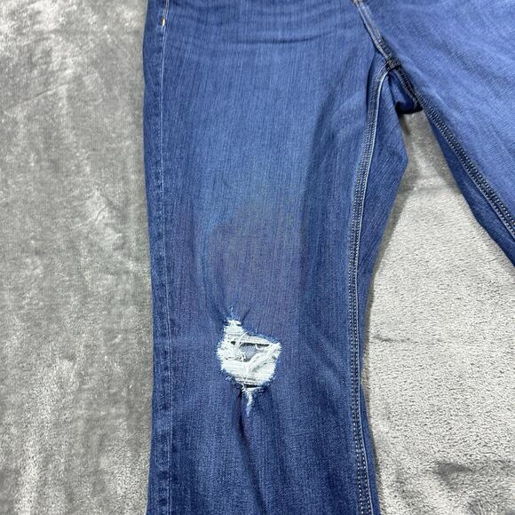 Lane‎ Bryant Jeans Women’s 16 Blue High-rise Essential Stretch Straight Crop - Picture 3 of 16